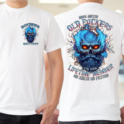 Boomer Custom Year T-Shirt : 100% Old Fuckers Club