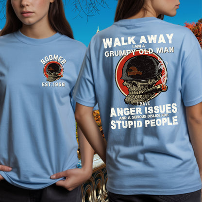 Boomer Custom Year T-Shirt : Walk away , I'm a crumpy old man
