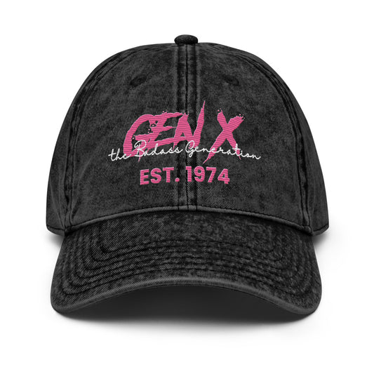 GEN X Custom Year Vintage Cap "Badass Generation "